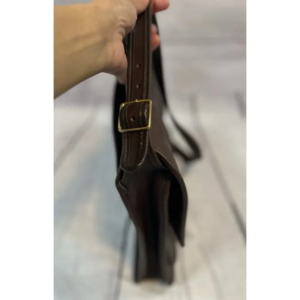 VTG Coach Metropolitan Briefcase Brown Leather Messenger Bag Classic Work Bag - Picture 6 of 9